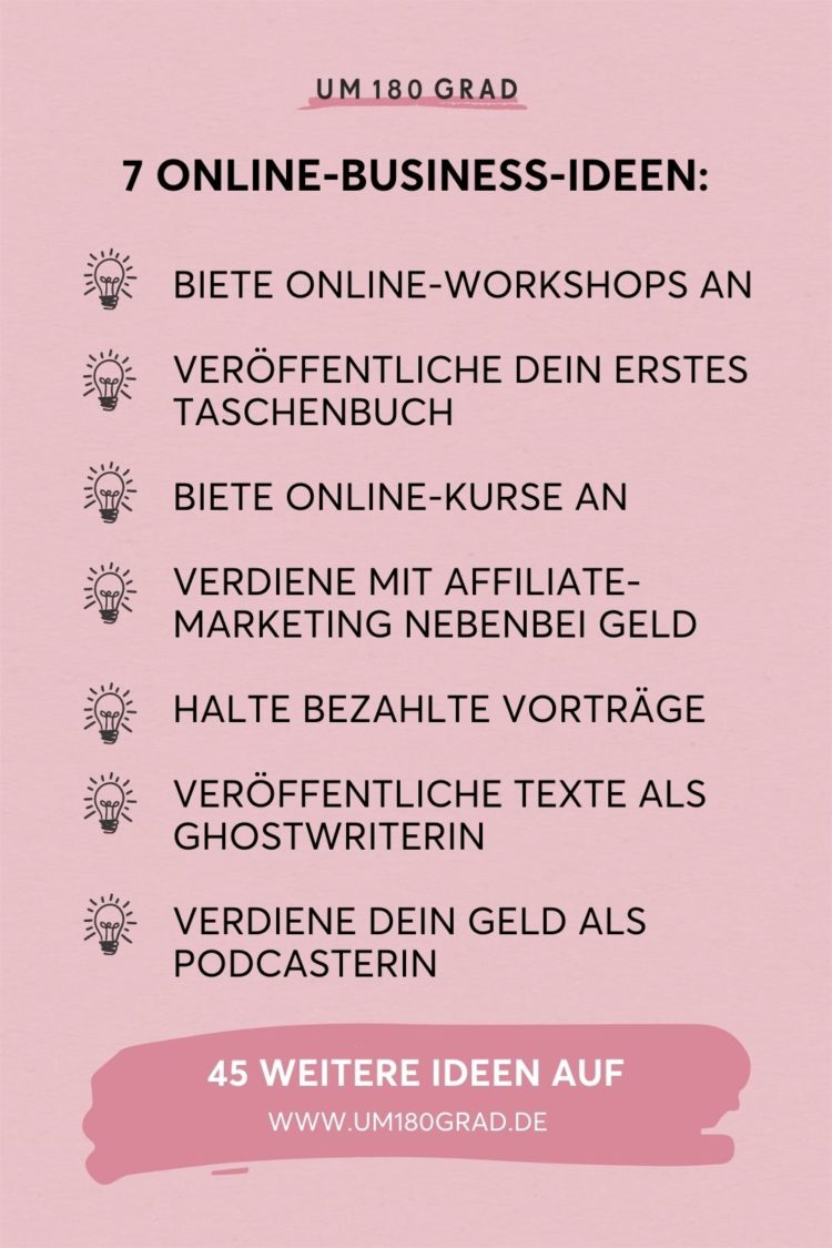 7 profitable Online-Business-Ideen Pin-Bild